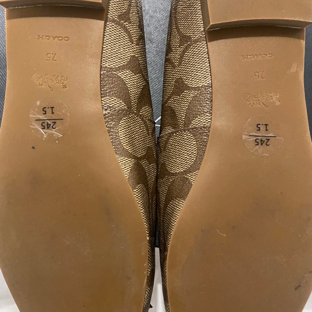 Coach Annabel signature ballet shoes size 7.5 - Picture 5 of 6